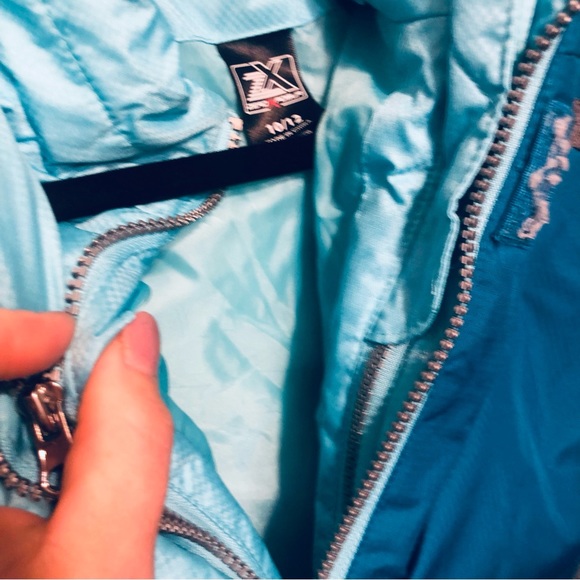 Girls Teal 2 in 1 Snow Coat 10/12 - Picture 5 of 7